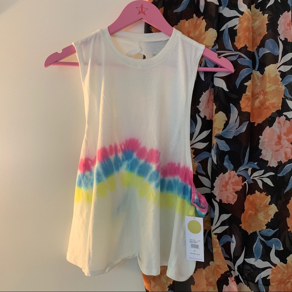 SOLD ✨HP spiritual gangster tie-dye open back tank
